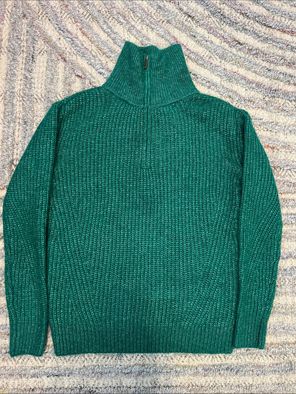 St. John's Bay Green Half-Zip Sweater